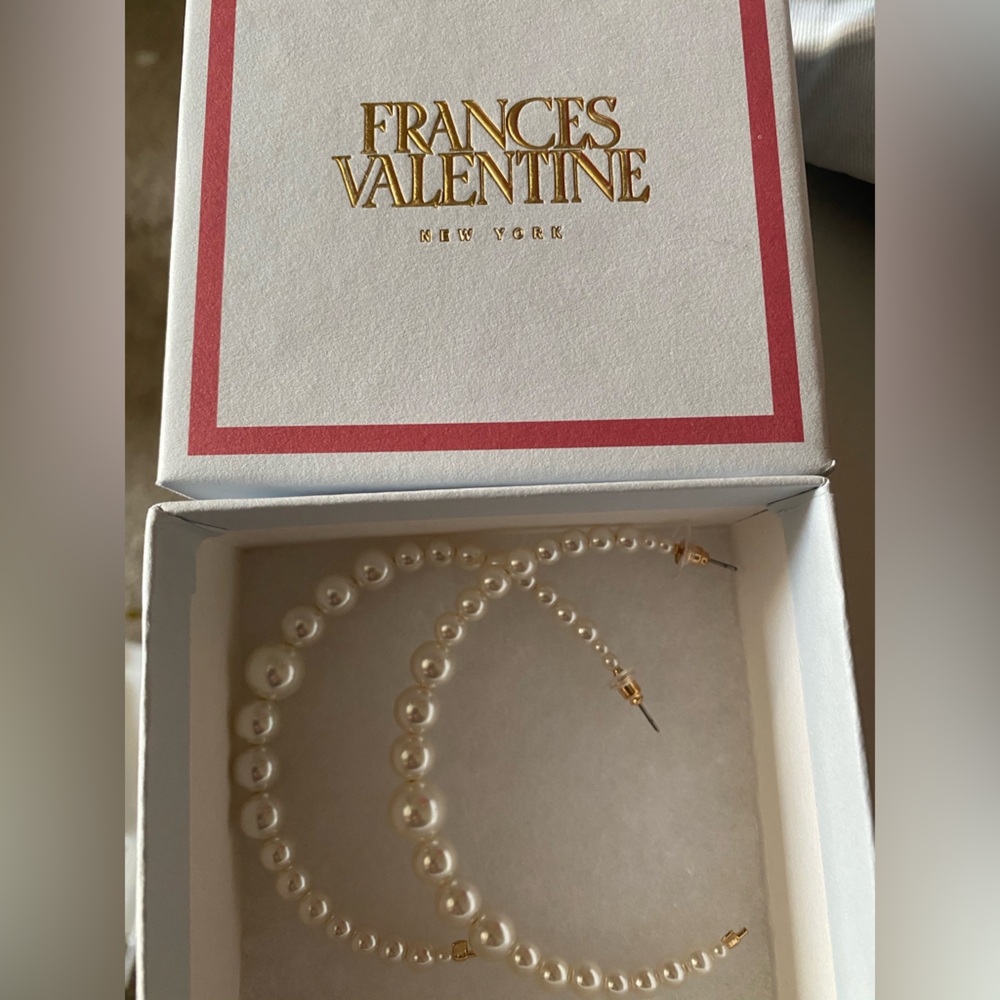 New in Box Pearl Earrings